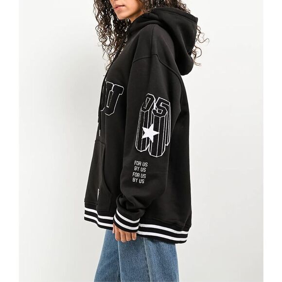 FUBU Collegiate Black Hooded Sweatshirt M - Picture 3 of 12